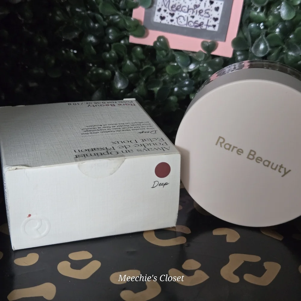 NWT Rare Beauty Always an Optimist Soft Radiance Setting Powder - Deep